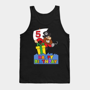 5th Birthday Party 5 Year Old Five Years Tank Top